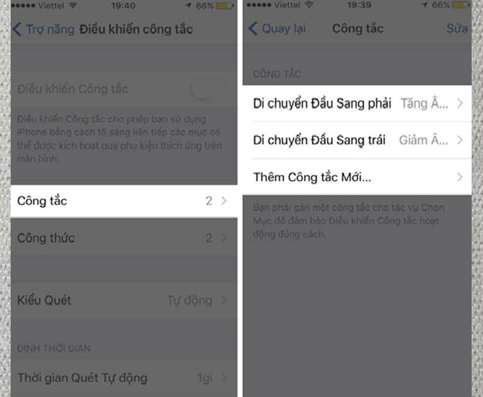 Thủ thuật điều khiển bằng đầu trên điện thoại iOS