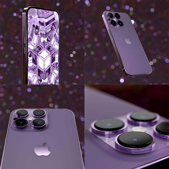 Iphone 14 purple фото