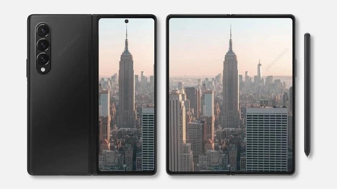 Ảnh render Galaxy Z Fold3