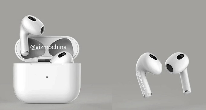 Ảnh render của AirPods 3