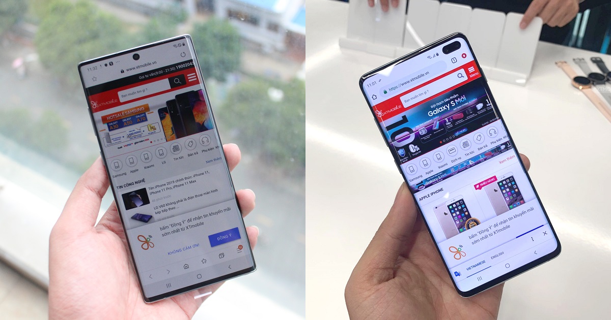 Ảnh thực tế Samsung Galaxy Note 10+ màn hình siêu to 6,8 inch