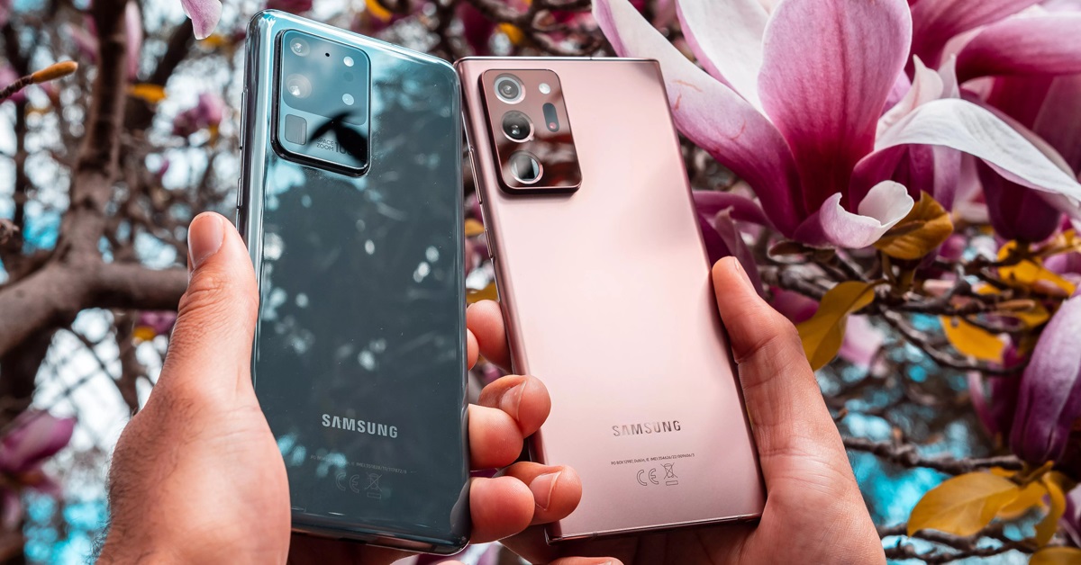 Hai siêu phẩm của Samsung là Galaxy S20 Ultra và Note 20 Ultra đều được trang bị camera chuyên nghiệp với khả năng zoom 100x và video 8K. Sử dụng đôi camera này cùng với chức năng xóa phông độc đáo, bạn sẽ tạo ra những bức ảnh và video đỉnh cao khi chụp ảnh.