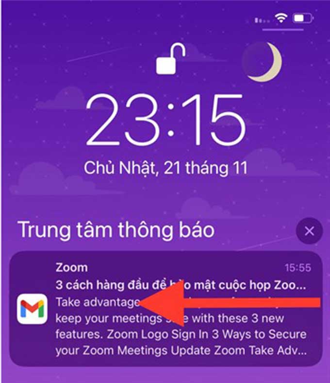 Cách tắt thông báo trên iPhone hệ điều hành iOS 15 bước 2